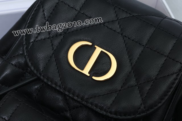 Dior专柜新款迪奥高仿原单Caro双肩包小羊皮女士双肩背包 djfk1575